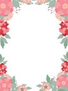 Round Frame for Cards Design Vector. Floral mix wreath vector design set. Vector illustration. Royalty Free Stock Photo